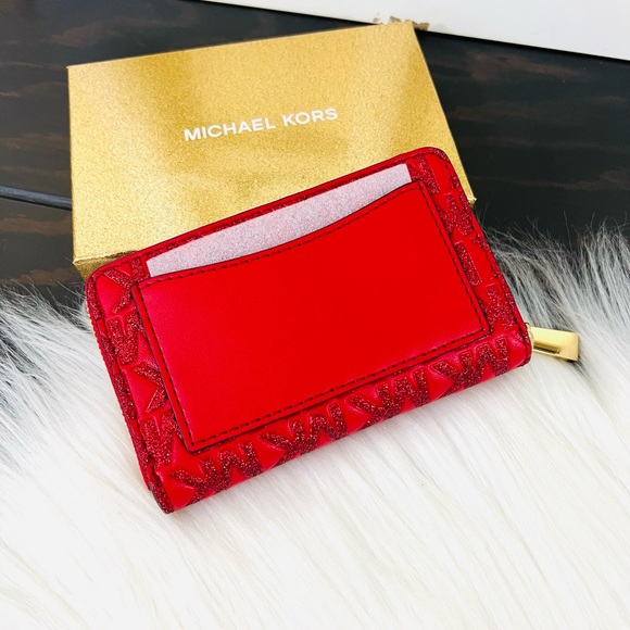 Michael Kors Jet Set Small Zip Around Card Case Wallet - Picture 5 of 14